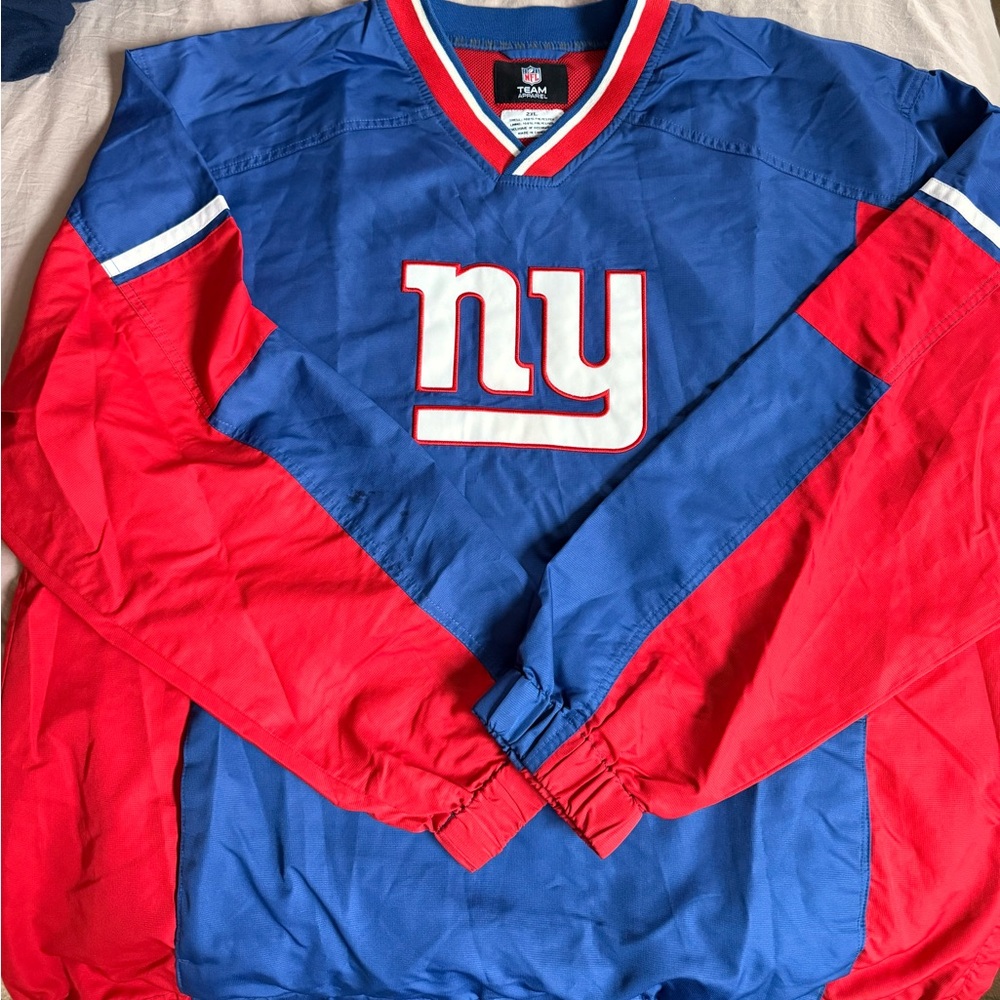 Men's Blue and Red Jacket